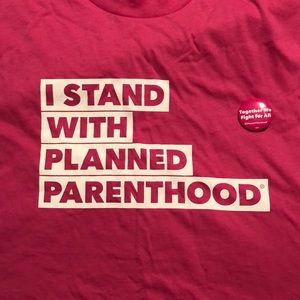 NEW PINK “I STAN WITH PP” SHIRT AND BUTTON